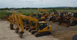 Komatsu machinery at Kedgeworth