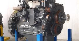 A rebuilt Komatsu engine for a PC340-7